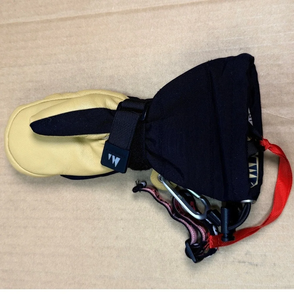 Chopper Mill Kids Ski Mittens Size 1 XS Goat Leather Thinsulate Waterproof Snow